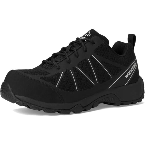Wolverine Mens Amherst II CarbonMAX Work Shoe US 7.5 M Black Composite Toe NIB - Picture 2 of 13